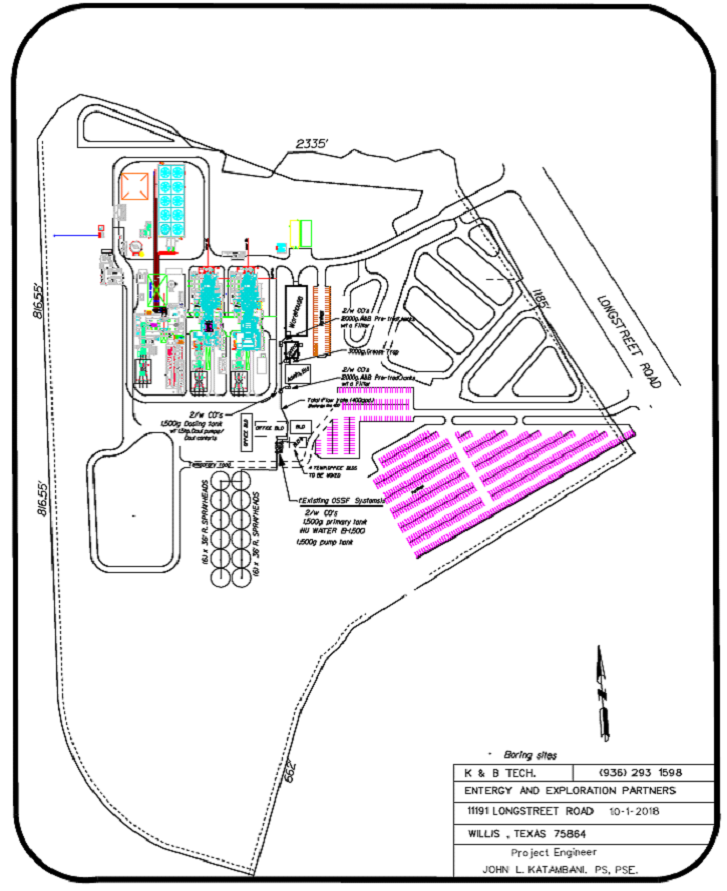 Entergy and Exploration Power Plant Sanitary Sewer Plant